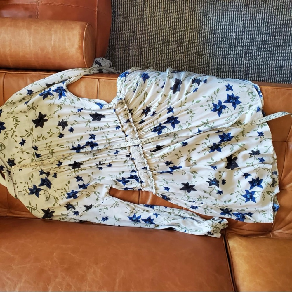 Free People Lighten Up Tea Combo Mini Dress Large - Picture 13 of 13